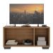Rack para TV até 32 Polegadas com 3 Portas Multimóveis MP1068 Rustic/Preto