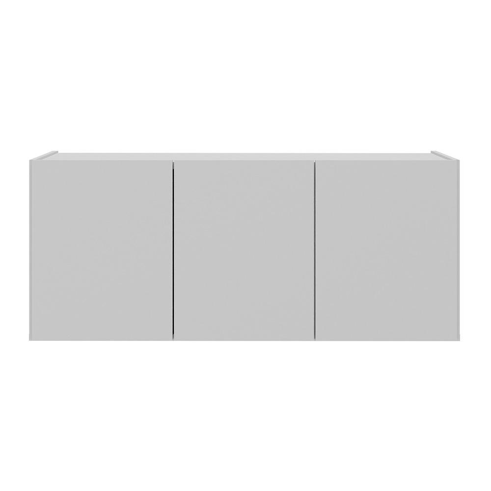 Rack para TV até 32 Polegadas com 3 Portas Suspenso Multimóveis MP1066 Branco