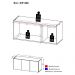 Rack para TV até 32 Polegadas com 3 Portas Suspenso Multimóveis MP1066 Rustic