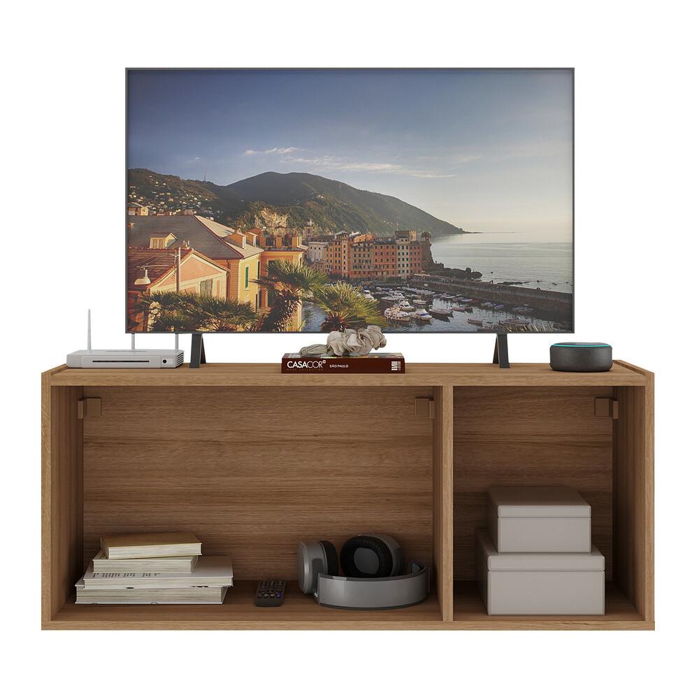Rack para TV até 32 Polegadas com 3 Portas Suspenso Multimóveis MP1066 Rustic