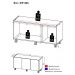 Rack para TV até 32 Polegadas com 3 Portas e Rodízios Multimóveis MP1065 Branco