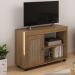Rack para TV até 35 Polegadas 91cm com Rodízios 1 Porta Multimóveis CR45327 Carvalho