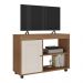 Rack para TV até 35 Polegadas 91cm com Rodízios 1 Porta Multimóveis CR45327 Cinamomo/Off White