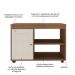 Rack para TV até 35 Polegadas 91cm com Rodízios 1 Porta Multimóveis CR45327 Cinamomo/Off White