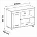 Rack para TV até 35 Polegadas 91cm com Rodízios 1 Porta Multimóveis CR45327 Cinamomo/Off White
