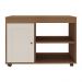 Rack para TV até 35 Polegadas 91cm com Rodízios 1 Porta Multimóveis CR45327 Cinamomo/Off White