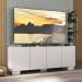 Rack para TV até 50 Polegadas com 4 Portas Multimóveis MP1072 Branco