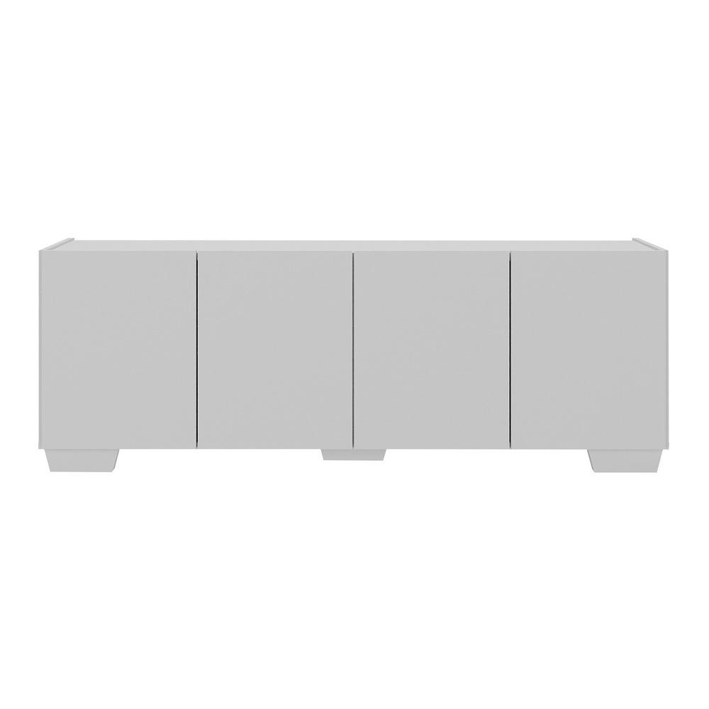 Rack para TV até 50 Polegadas com 4 Portas Multimóveis MP1072 Branco