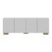Rack para TV até 50 Polegadas com 4 Portas Multimóveis MP1072 Branco/Natural