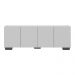 Rack para TV até 50 Polegadas com 4 Portas Multimóveis MP1072 Branco/Preto