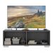 Rack para TV até 50 Polegadas com 4 Portas Multimóveis MP1072 Grafite/Branco