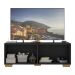 Rack para TV até 50 Polegadas com 4 Portas Multimóveis MP1072 Preto/Natural