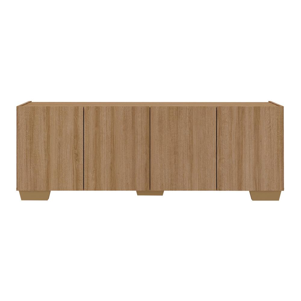 Rack para TV até 50 Polegadas com 4 Portas Multimóveis MP1072 Rustic/Natural
