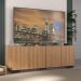 Rack para TV até 50 Polegadas com 4 Portas Multimóveis MP1072 Rustic/Preto