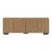 Rack para TV até 50 Polegadas com 4 Portas Multimóveis MP1072 Rustic/Preto