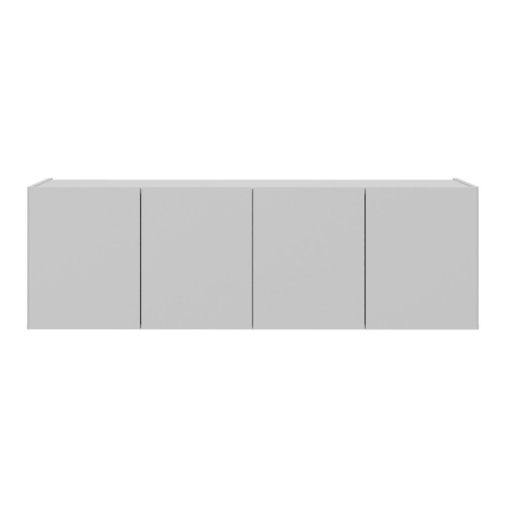Rack para TV até 50 Polegadas com 4 Portas Suspenso Multimóveis MP1070 Branco