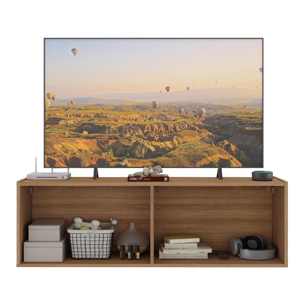 Rack para TV até 50 Polegadas com 4 Portas Suspenso Multimóveis MP1070 Rustic