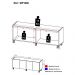 Rack para TV até 50 Polegadas com 4 Portas e Rodízios Multimóveis MP1069 Rustic