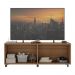Rack para TV até 50 Polegadas com 4 Portas e Rodízios Multimóveis MP1069 Rustic