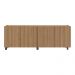 Rack para TV até 50 Polegadas com 4 Portas e Rodízios Multimóveis MP1069 Rustic