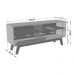 Rack para TV até 55 Polegadas com Nichos e 1 Porta Retrô Multimóveis CR45293 Off White/Cinamomo