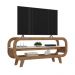 Rack para TV até 60 Polegadas 133,5cm com Pés Retrô Multimóveis CR45328 Cinamomo/Off White