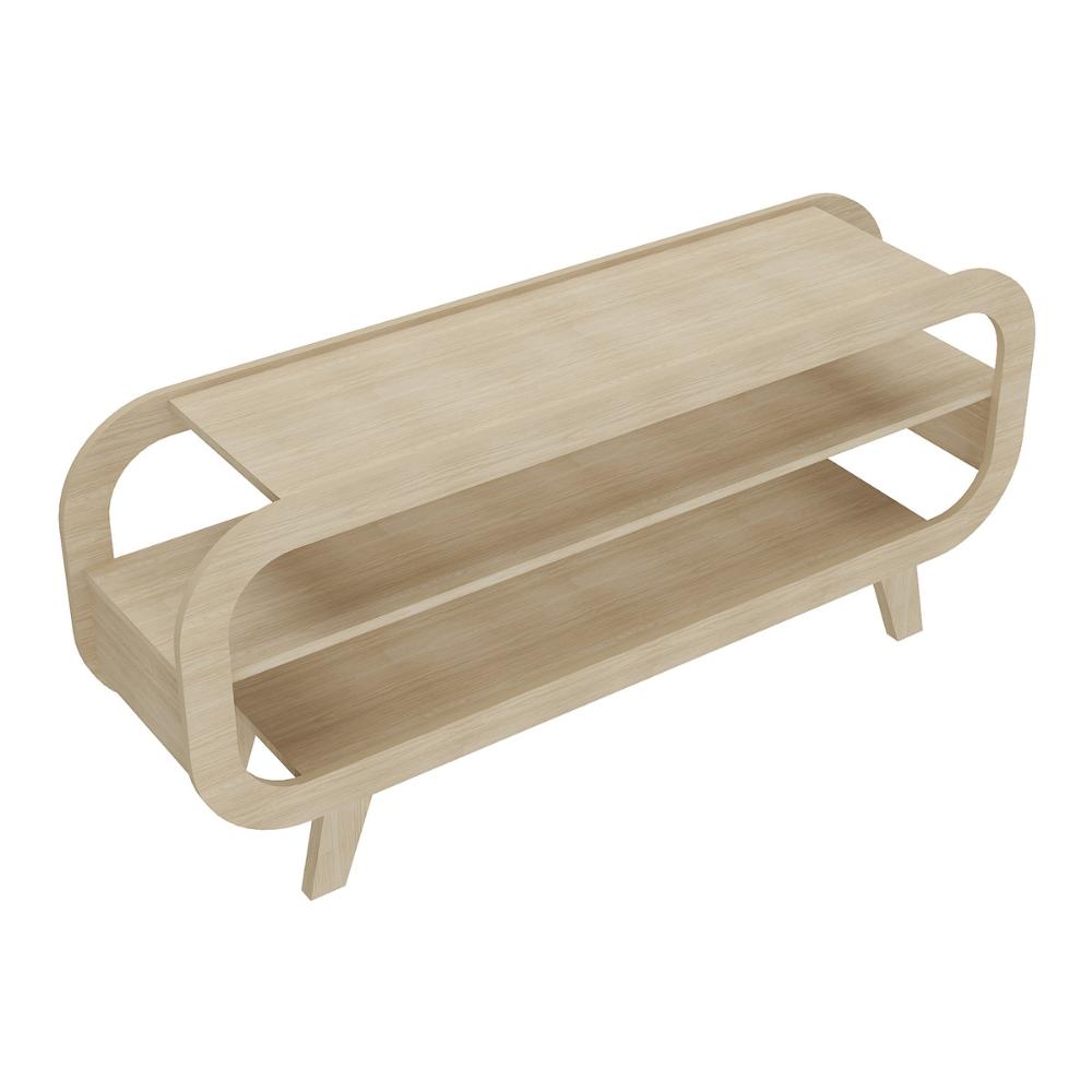 Rack para TV até 60 Polegadas 133,5cm com Pés Retrô Multimóveis CR45328 Naturale