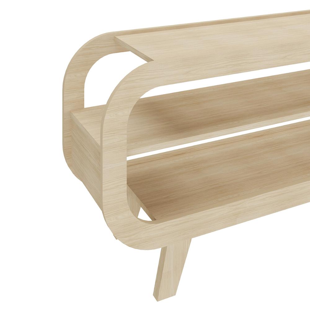 Rack para TV até 60 Polegadas 133,5cm com Pés Retrô Multimóveis CR45328 Naturale