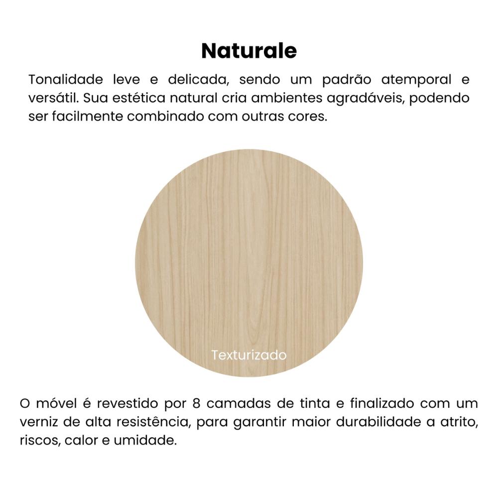 Rack para TV até 60 Polegadas 133,5cm com Pés Retrô Multimóveis CR45328 Naturale