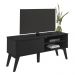 Rack para TV até 60 Polegadas 134cm com Pés Retrô 1 Porta Multimóveis CR45323 Preto