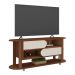 Rack para TV até 65 Polegadas 150cm com Rodízios 2 Portas Multimóveis CR45326 Cedro/Off White