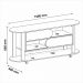 Rack para TV até 65 Polegadas 150cm com Rodízios 2 Portas Multimóveis CR45326 Cedro/Off White