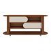 Rack para TV até 65 Polegadas 150cm com Rodízios 2 Portas Multimóveis CR45326 Cedro/Off White