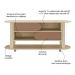 Rack para TV até 65 Polegadas 150cm com Rodízios 2 Portas Multimóveis CR45326 Naturale/Terracota