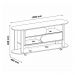 Rack para TV até 65 Polegadas 150cm com Rodízios 2 Portas Multimóveis CR45326 Naturale/Terracota