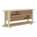 Rack para TV até 65 Polegadas 150cm com Rodízios 2 Portas Multimóveis CR45326 Naturale/Terracota