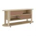 Rack para TV até 65 Polegadas 150cm com Rodízios 2 Portas Multimóveis CR45326 Naturale/Terracota