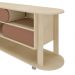 Rack para TV até 65 Polegadas 150cm com Rodízios 2 Portas Multimóveis CR45326 Naturale/Terracota
