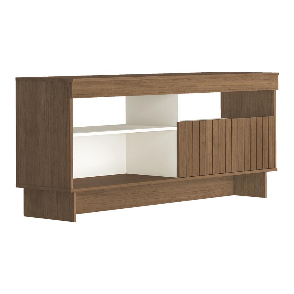 Rack para TV até 65 Polegadas 160cm com 1 Porta Multimóveis CR45320 Cinamomo/Off White