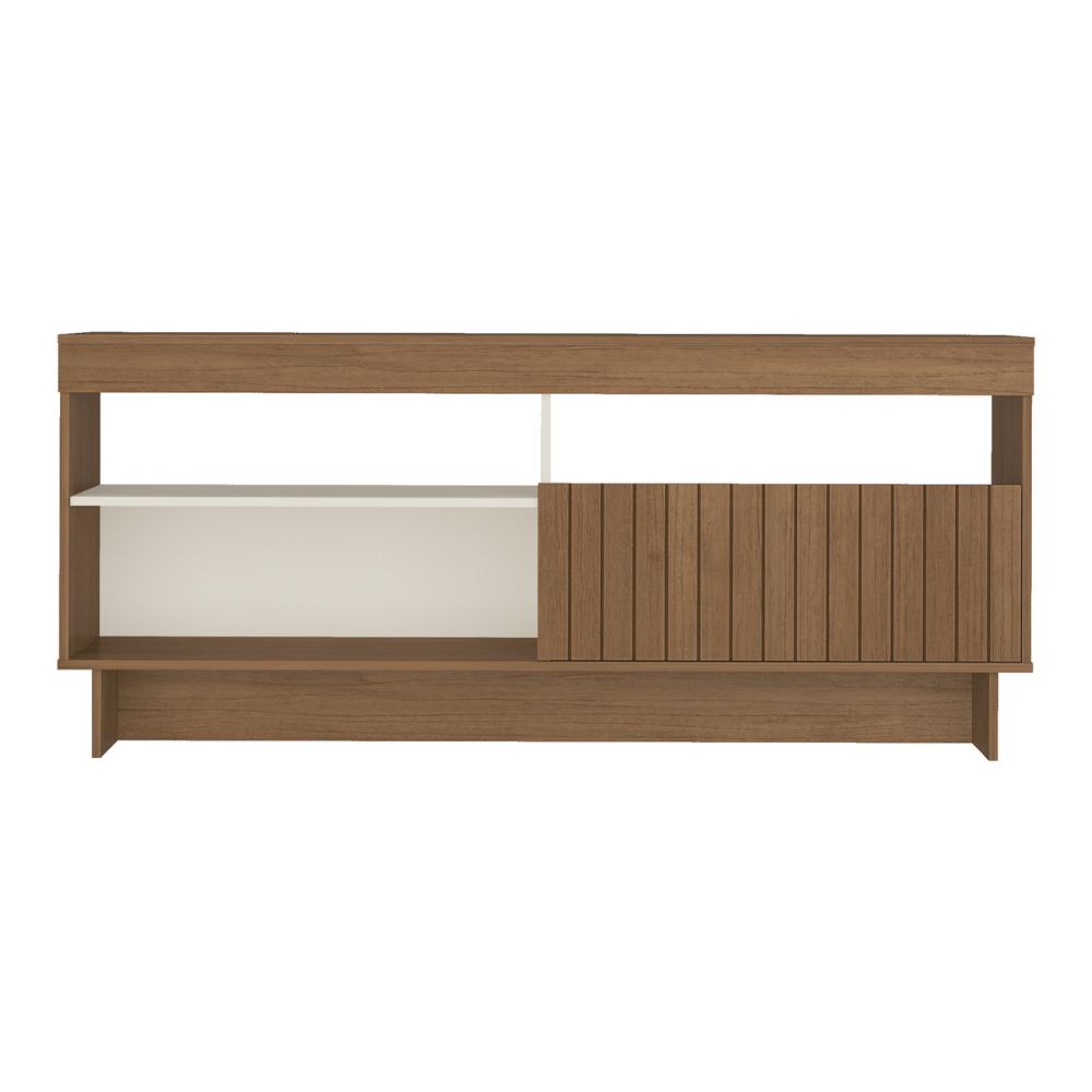 Rack para TV até 65 Polegadas 160cm com 1 Porta Multimóveis CR45320 Cinamomo/Off White