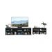 Rack para TV até 65 Polegadas 2 Portas com Aparador 4 Portas e Espelhos Multimóveis MP1096 Preto