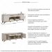 Rack para TV até 65 Polegadas com 2 Portas e 2 Gavetas Multimóveis MP1101 Off White/Madeirado