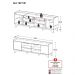 Rack para TV até 65 Polegadas com 2 Portas e 2 Gavetas Multimóveis MP1101 Off White/Madeirado