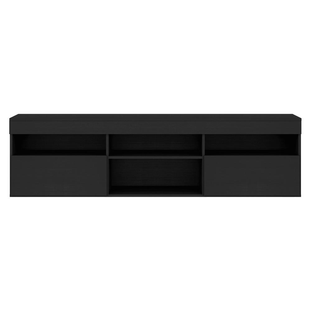 Rack para TV até 65" Multimóveis Paris FG3308 com 2 Portas Preto