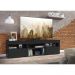 Rack para TV até 65" Multimóveis Paris FG3308 com 2 Portas Preto