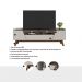 Rack para TV até 70 Polegadas com 2 Portas e 1 Gaveta Retrô Multimóveis CR45292 Off White/Ipê