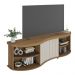 Rack para TV até 75 Polegadas 180cm com 1 Porta Flex Multimóveis CR45324 Carvalho/Off White