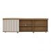 Rack para TV até 75 Polegadas 180cm com 1 Porta Flex Multimóveis CR45324 Carvalho/Off White