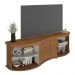 Rack para TV até 75 Polegadas 180cm com 1 Porta Flex Multimóveis CR45324 Cinamomo/Off White