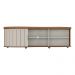 Rack para TV até 75 Polegadas 180cm com 1 Porta Flex Multimóveis CR45324 Cinamomo/Off White